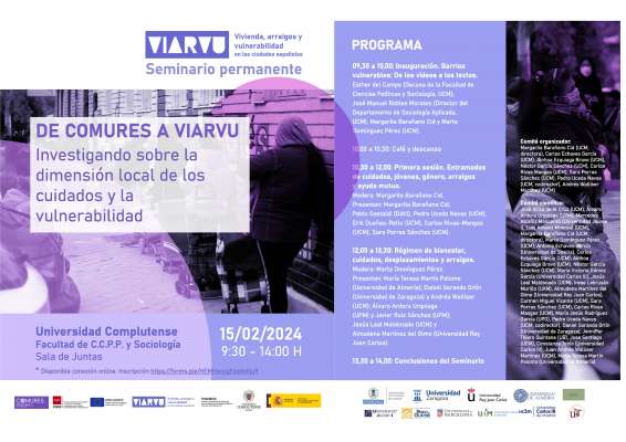 Seminario DE COMURES a VIARVU: Investigando sobre la dimensión local de los cuidados y la vulnerabilidad